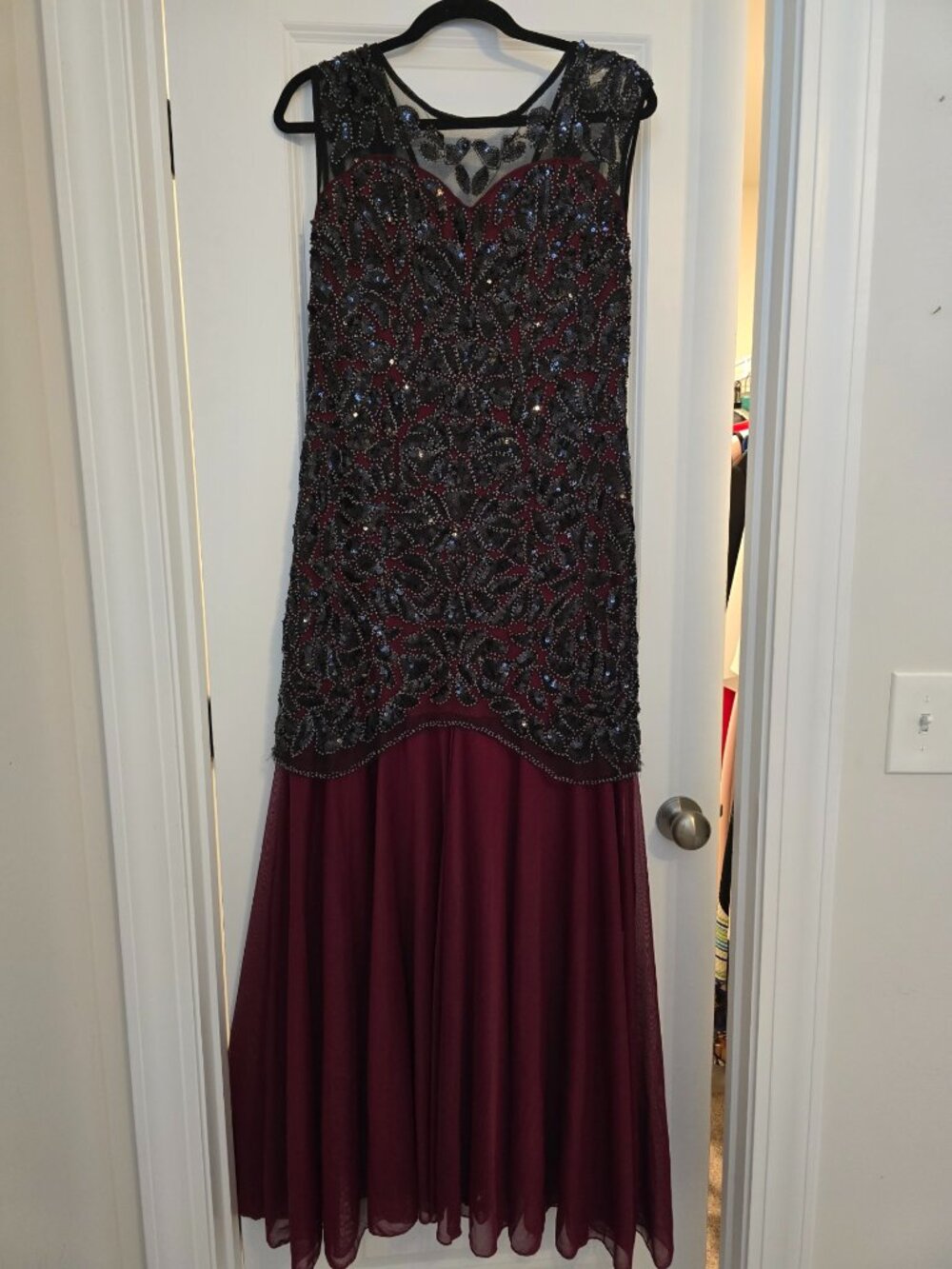 Ladies 20's style long beaded dress